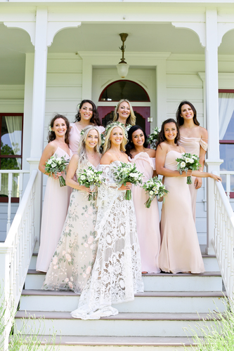 Stunning display of the women at a featured Triple S Ranch wedding.